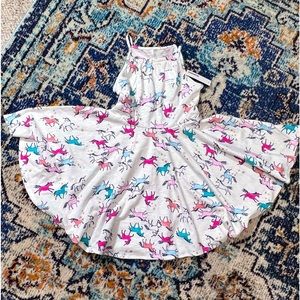 Girls TWIRL unicorn dresses. Set of 2. Both new, one with tags.
